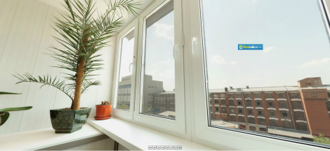 3D Панорама остекления балконов и лоджий REHAU Delight
