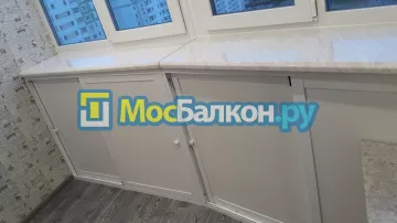 Шкаф на балкон купить в Москве на заказ недорого от МосБалкон