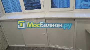 Шкаф на балкон купить в Москве на заказ недорого от МосБалкон