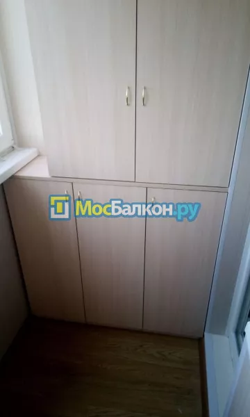 Шкаф на балкон купить в Москве на заказ недорого от МосБалкон