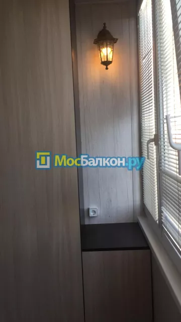 Шкаф на балкон купить в Москве на заказ недорого от МосБалкон