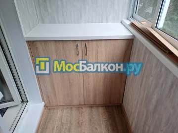 Шкаф на балкон купить в Москве на заказ недорого от МосБалкон