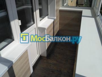 ОТДЕЛКА БАЛКОНОВ  И ЛОДЖИЙ ЛАМИНАТОМ