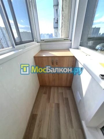 Шкаф на балкон купить в Москве на заказ недорого от МосБалкон