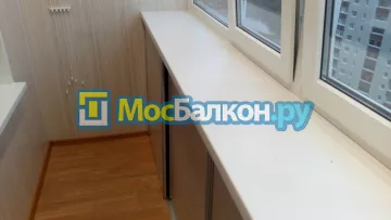 Шкаф на балкон купить в Москве на заказ недорого от МосБалкон