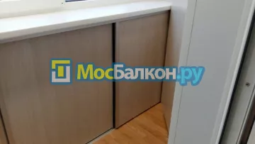 Шкаф на балкон купить в Москве на заказ недорого от МосБалкон