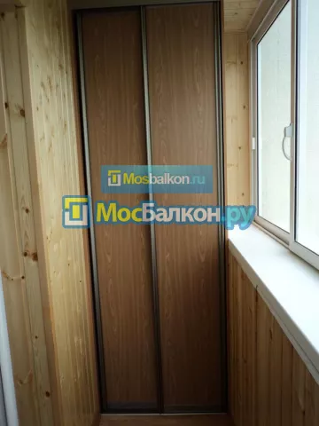 Шкаф на балкон купить в Москве на заказ недорого от МосБалкон