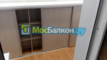Шкаф на балкон купить в Москве на заказ недорого от МосБалкон