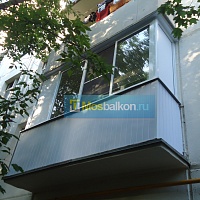 Внешняя отделка балкона в девятиэтажном панельном доме